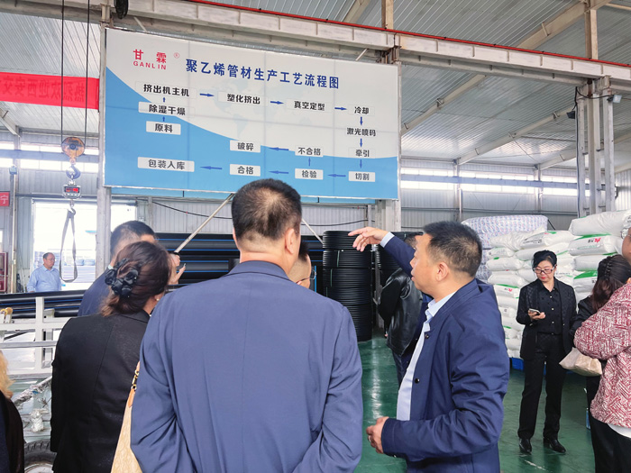 交大總裁班師生進入甘霖實業參觀學習