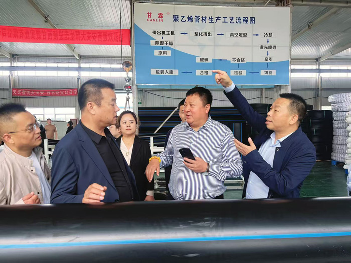 交大總裁班師生進入甘霖實業參觀學習